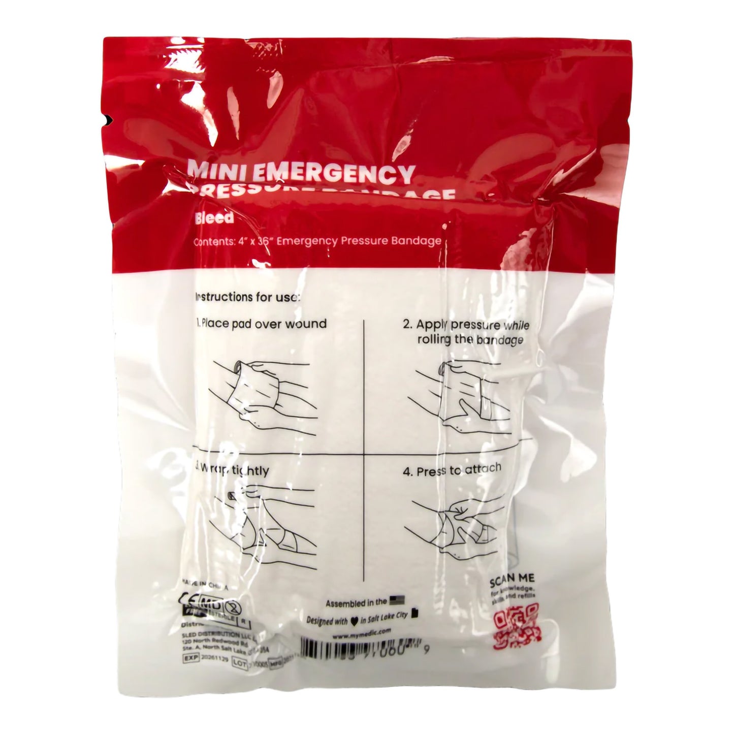 BANDAGE, MINI EMERGENCY PRESSURE