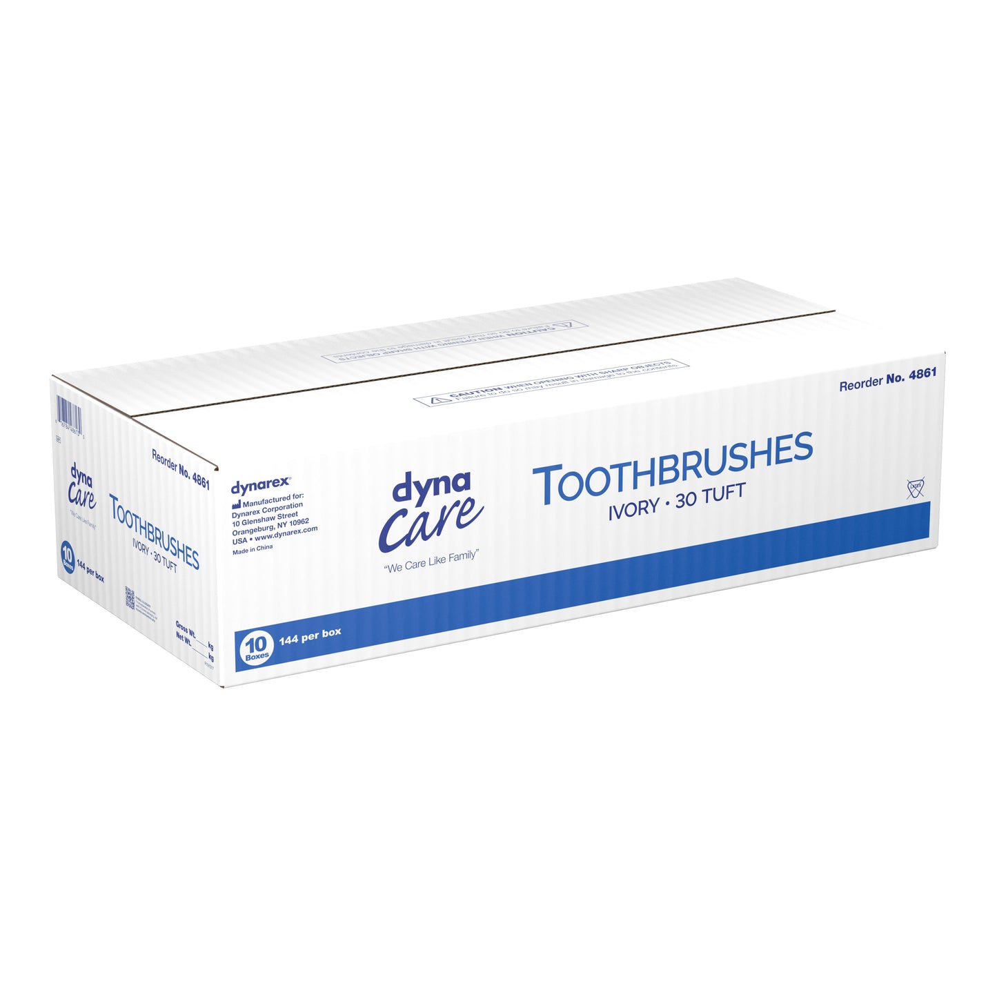 TOOTHBRUSH, 30TUFT ADLT IVORY (144/BX 10BX/CS)