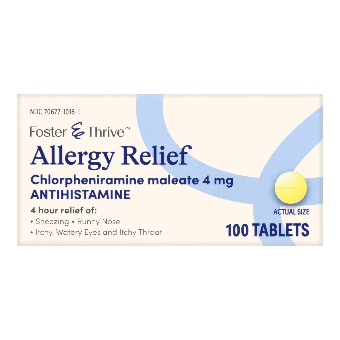 ALLERGY, TAB FT SM 4HOUR 4MG (100/BT)