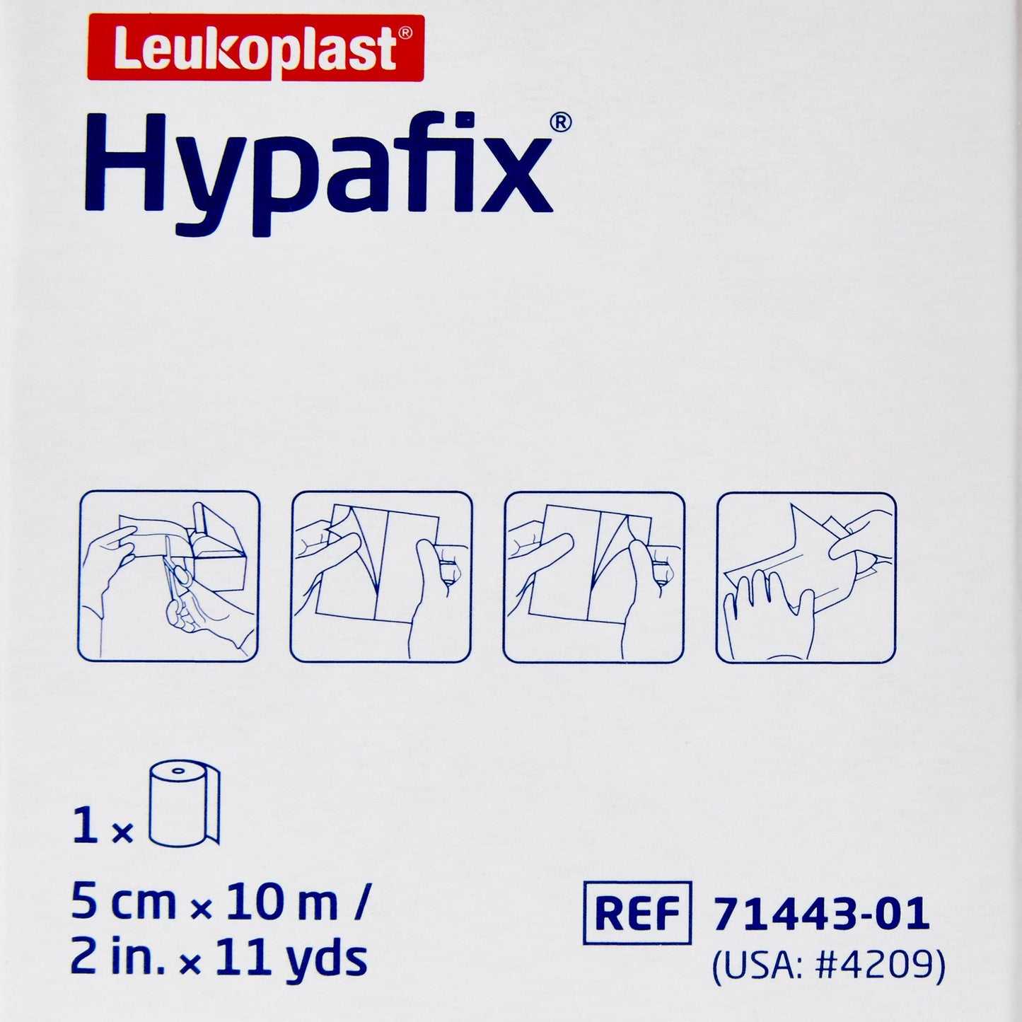 TAPE, DRESSING HYPAFIX RETENTION 2"X10YDS (10YD/RL 24RL/CS)