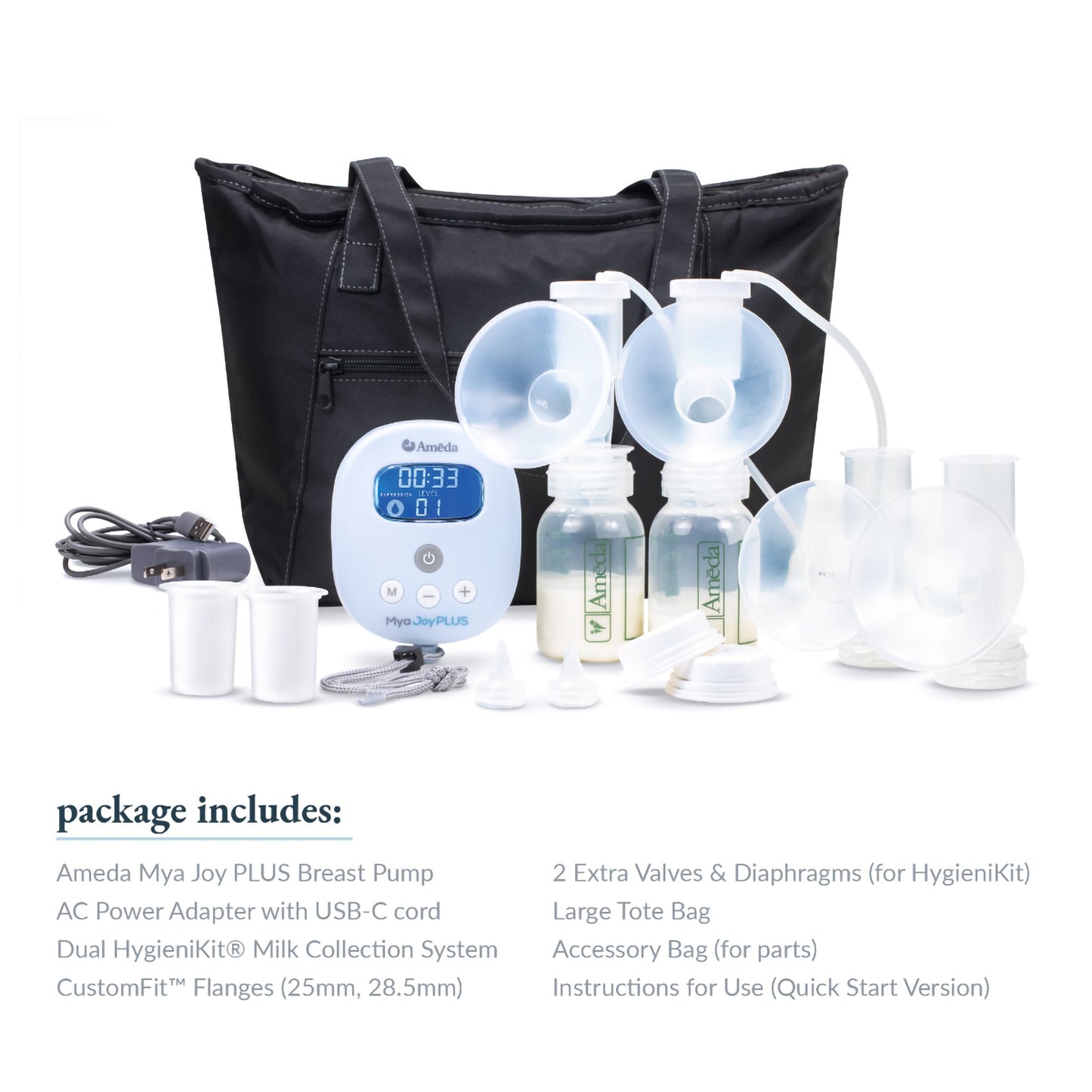 PUMP, BREAST DBL ELECTRIC W/TOTE