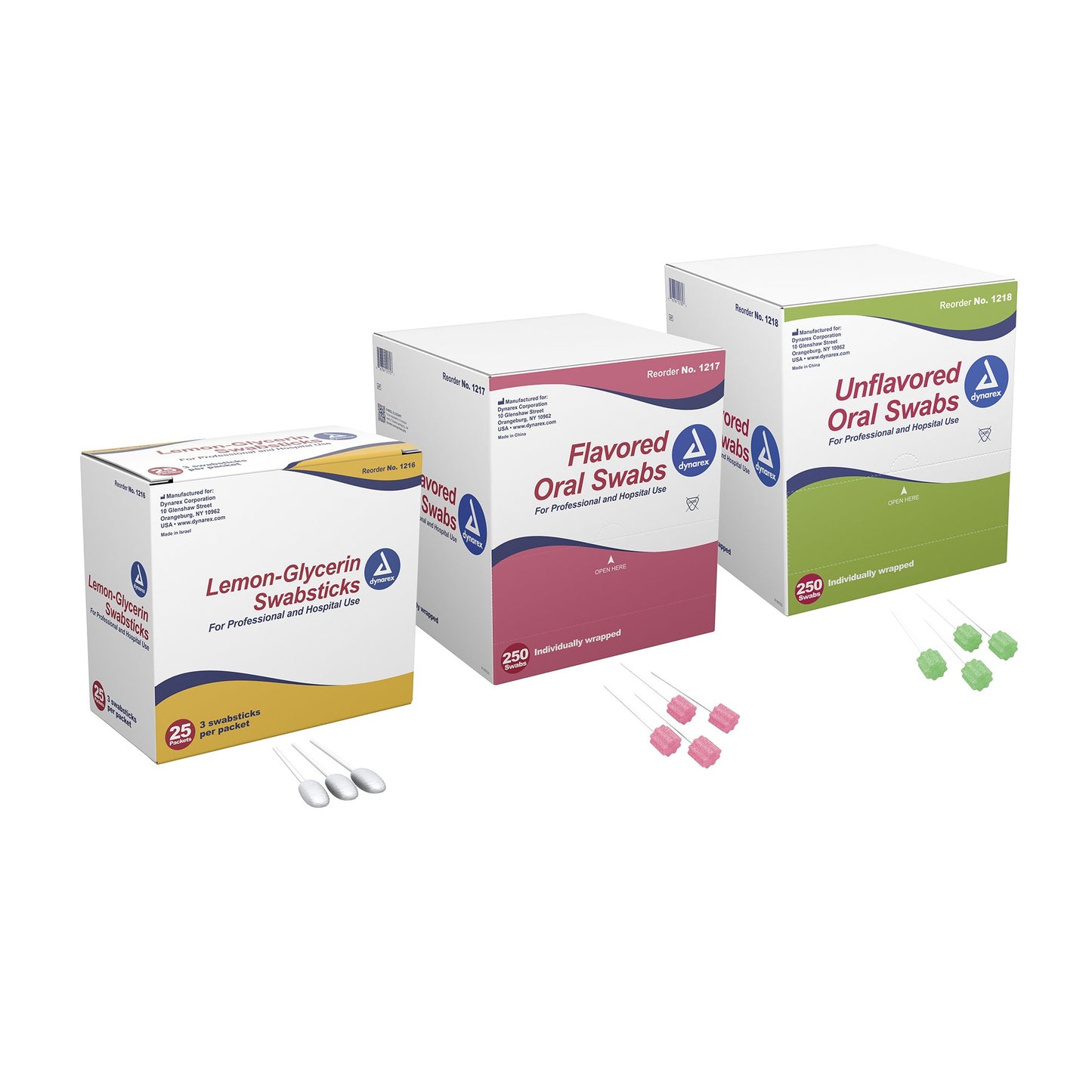 SWAB, ORAL W/FM TIP FLAVORED (250/BX 4BX/CS)