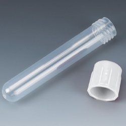 TUBE, CENTRIFUGE W/WHT SCREW CAP 12X75MM (250BG 4BG/CS)