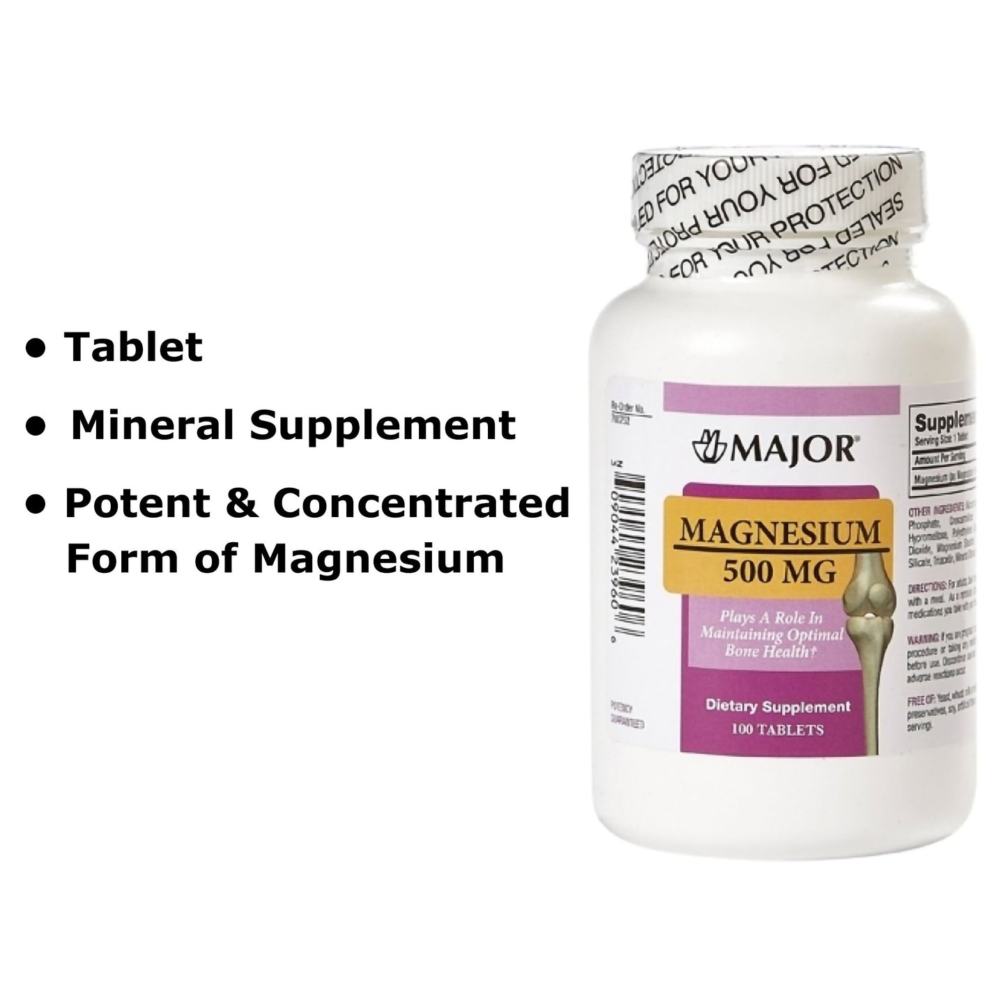 MAGNESIUM OXIDE, TAB 500MG