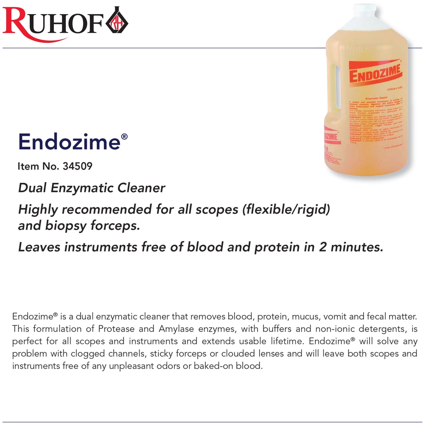 CLEANER, DETRGNT CONC ENDOZYME(4GL/CS)