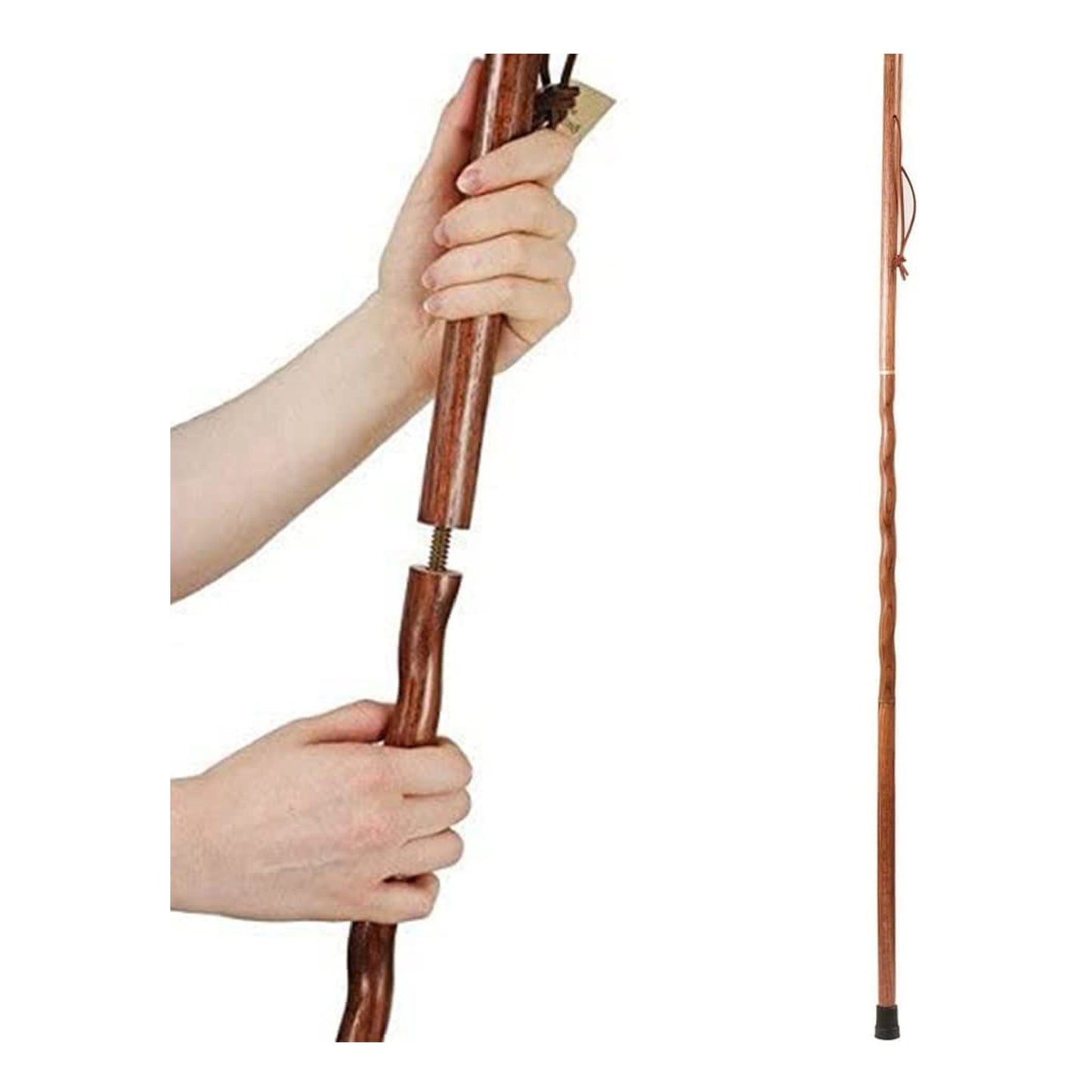 STICK, TRAVELER'S WOOD BRAZOS 55 TWISTED OAK RED 55"