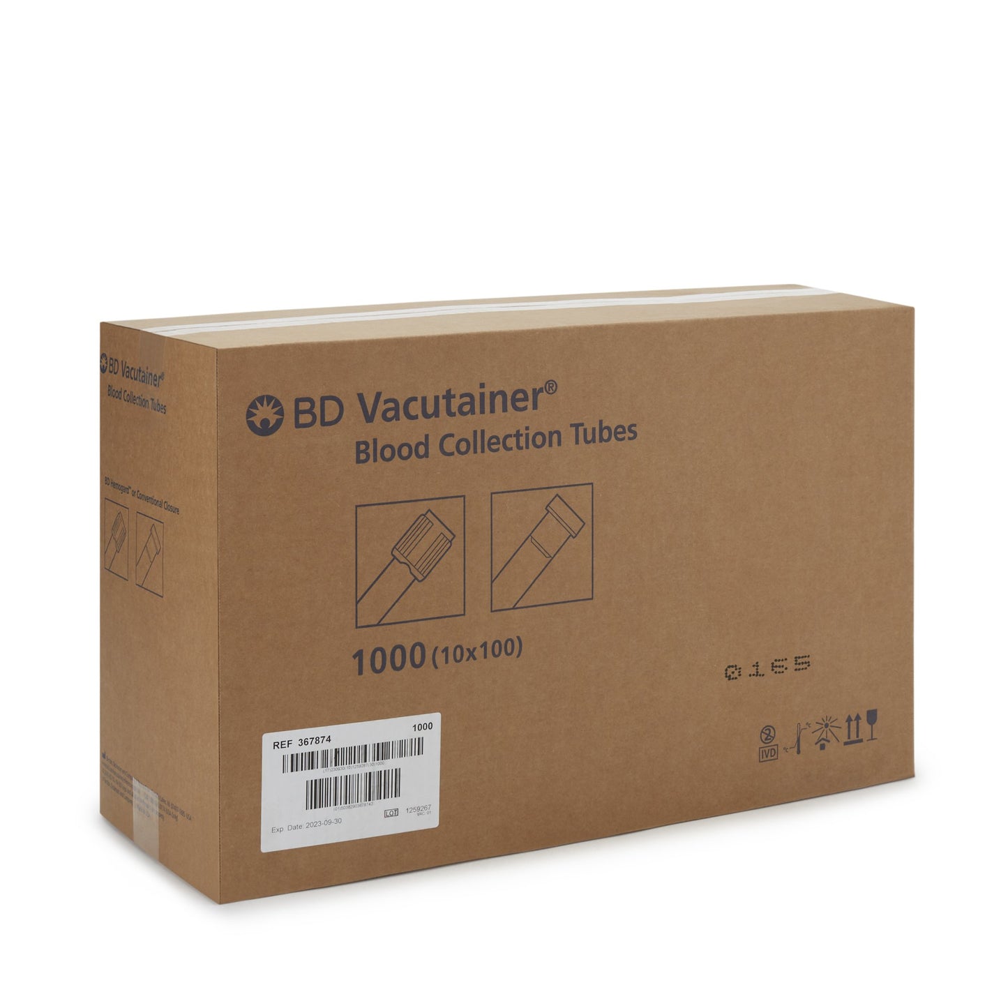 TUBE, BLD COL SODHEP GRN 10ML PLAS VACUTAINER (100/BX 10BX/C