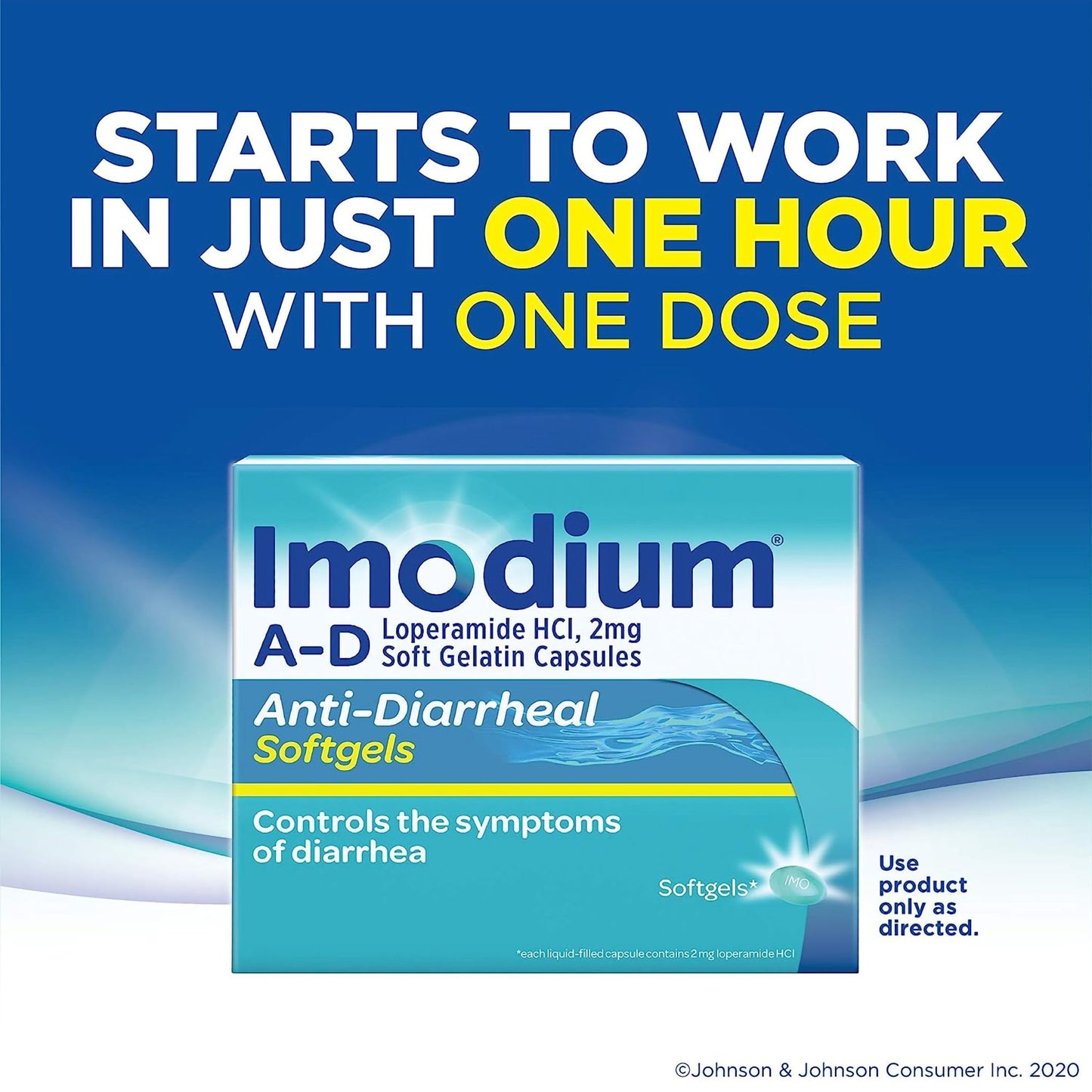 IMODIUM A-D, CAP SGEL ANTI-DIARRHEAL 2MG (24/BX)