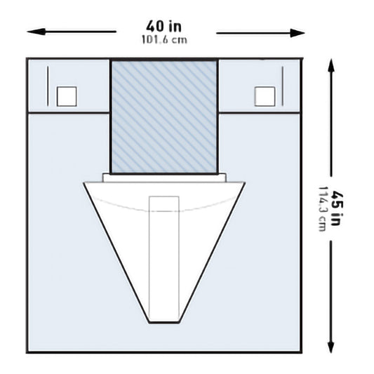 DRAPE, SURGICAL GYN UNDER BUTTOCKS STR 40"X45" (25/CS)