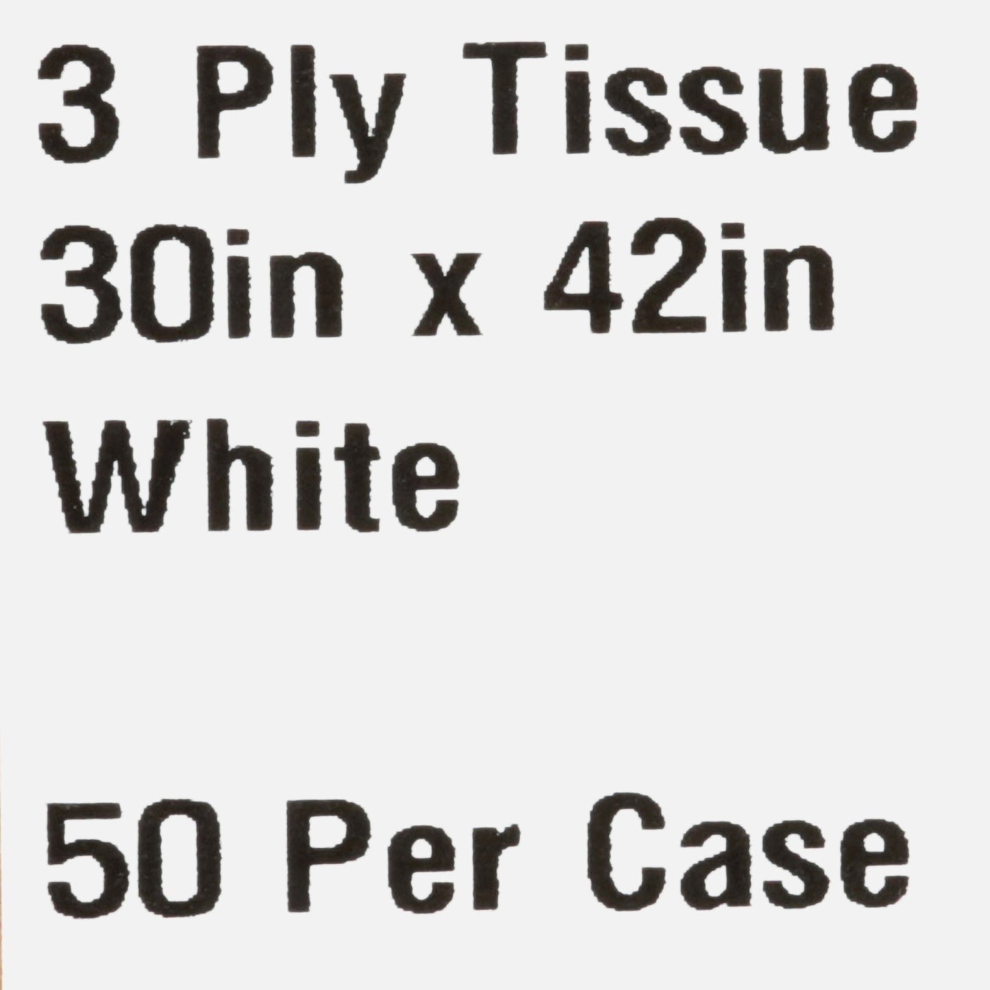 GOWN, EXAM 3PLY WHT 30X42 (50/CS)