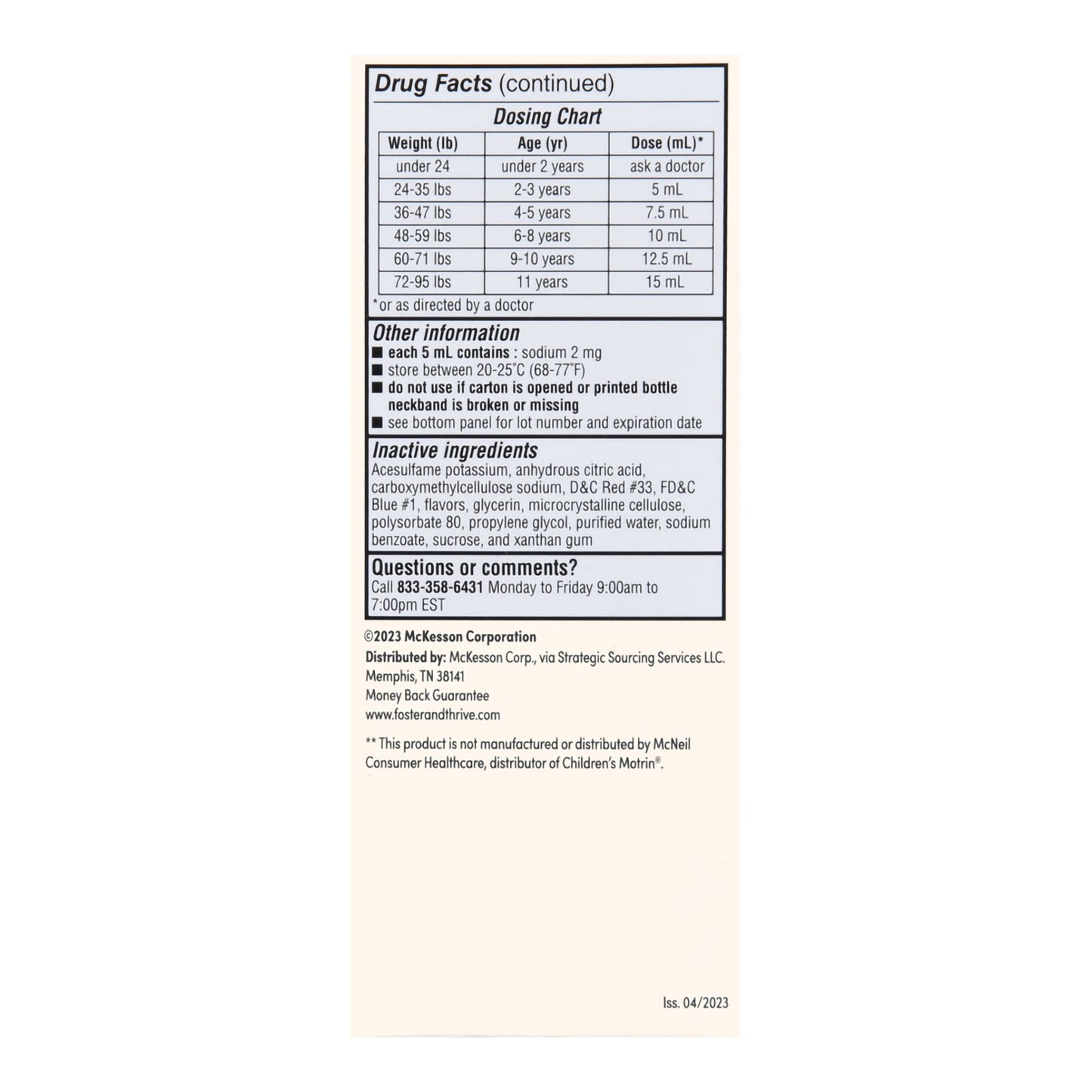 IBUPROFEN, SUSPN ORAL FT CHLD GRAPE 4OZ
