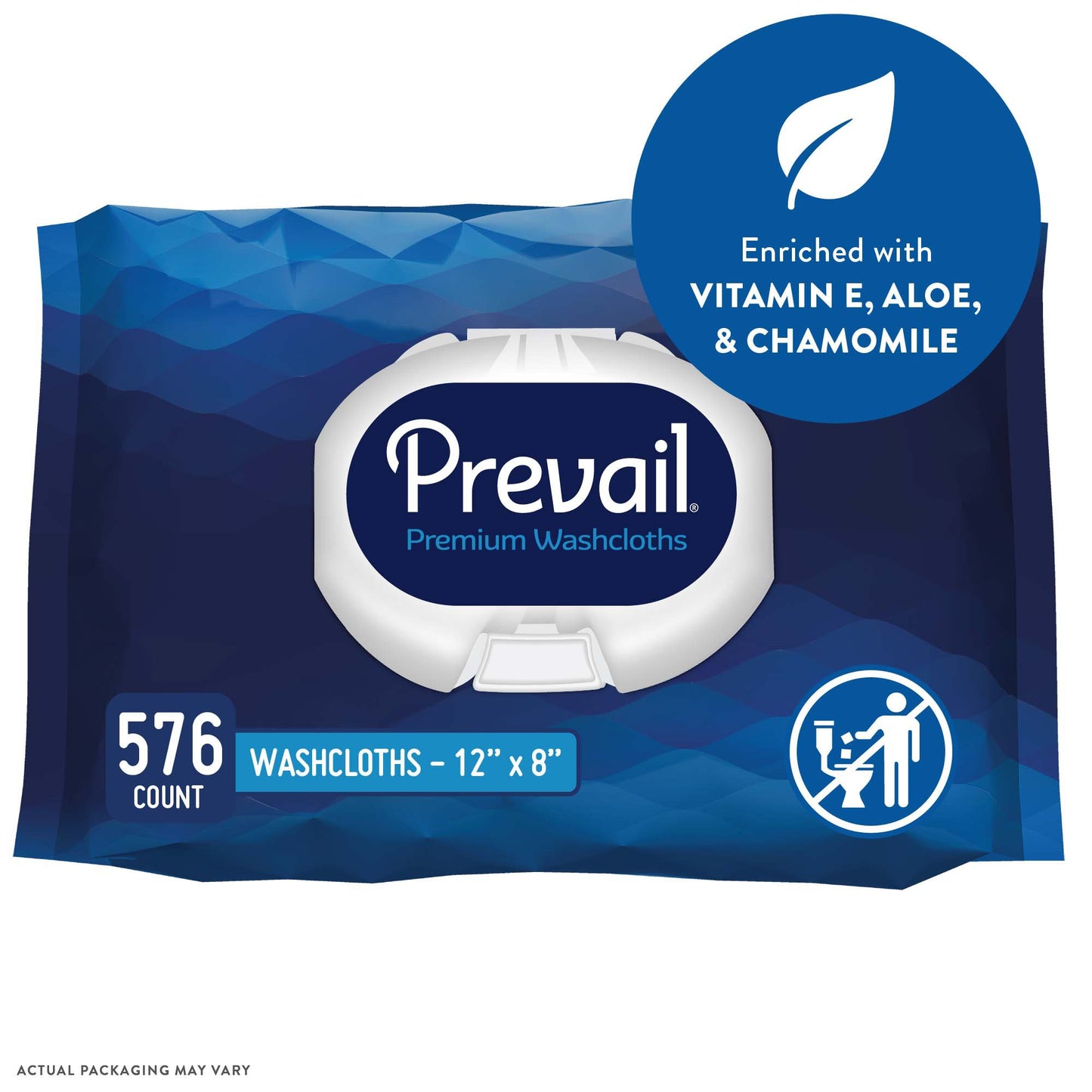 WASHCLOTH, PREVAIL SF PK DISP 12"X8" (12PK/CS)