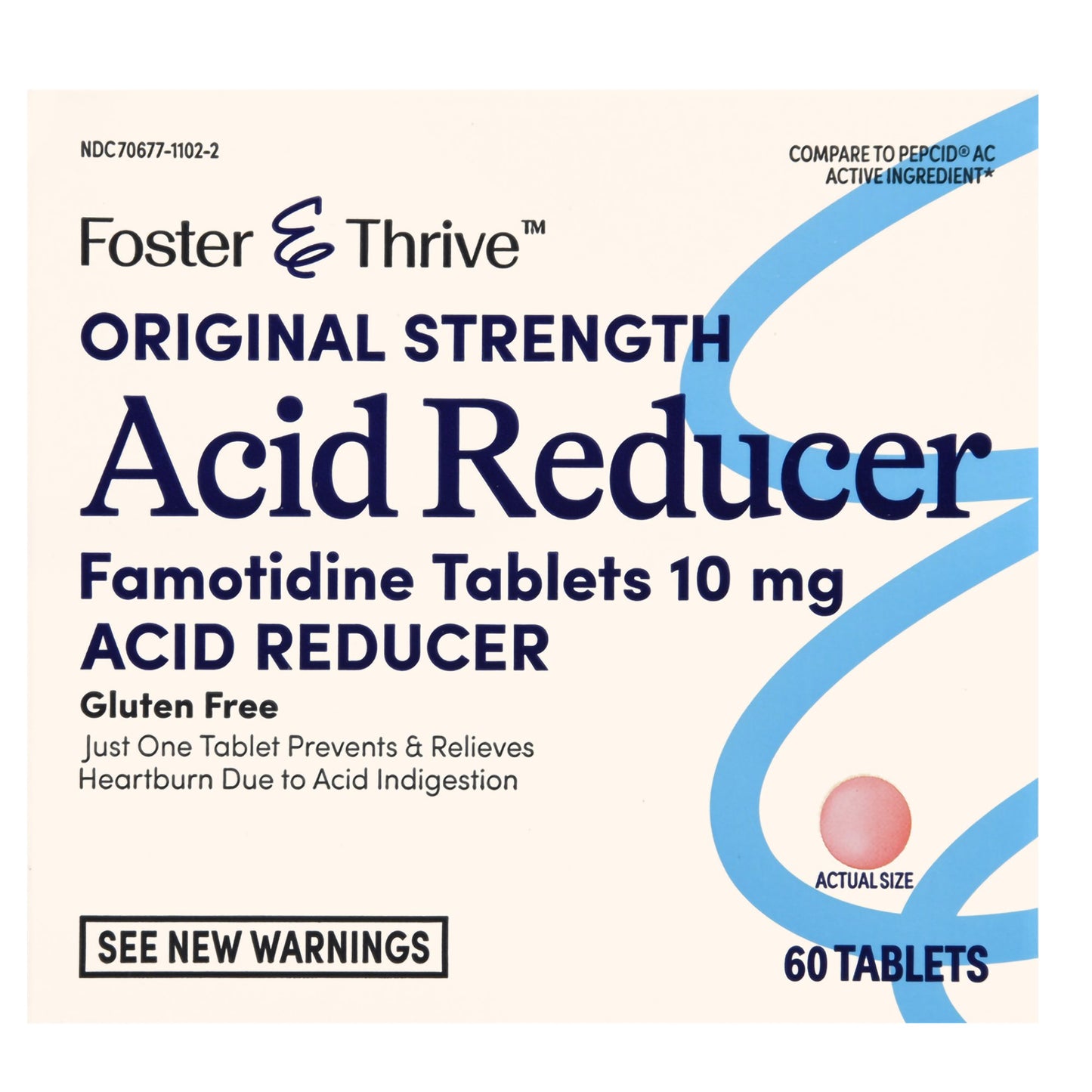 FAMOTIDINE, TAB FT SM ACID REDUCER 10MG (60/BX)