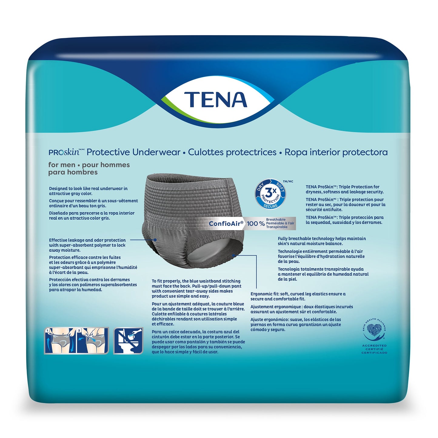 UNDERWEAR, INCONT PROTECTIVE PROSKIN MENS LG (18/BG 4BG/CS)