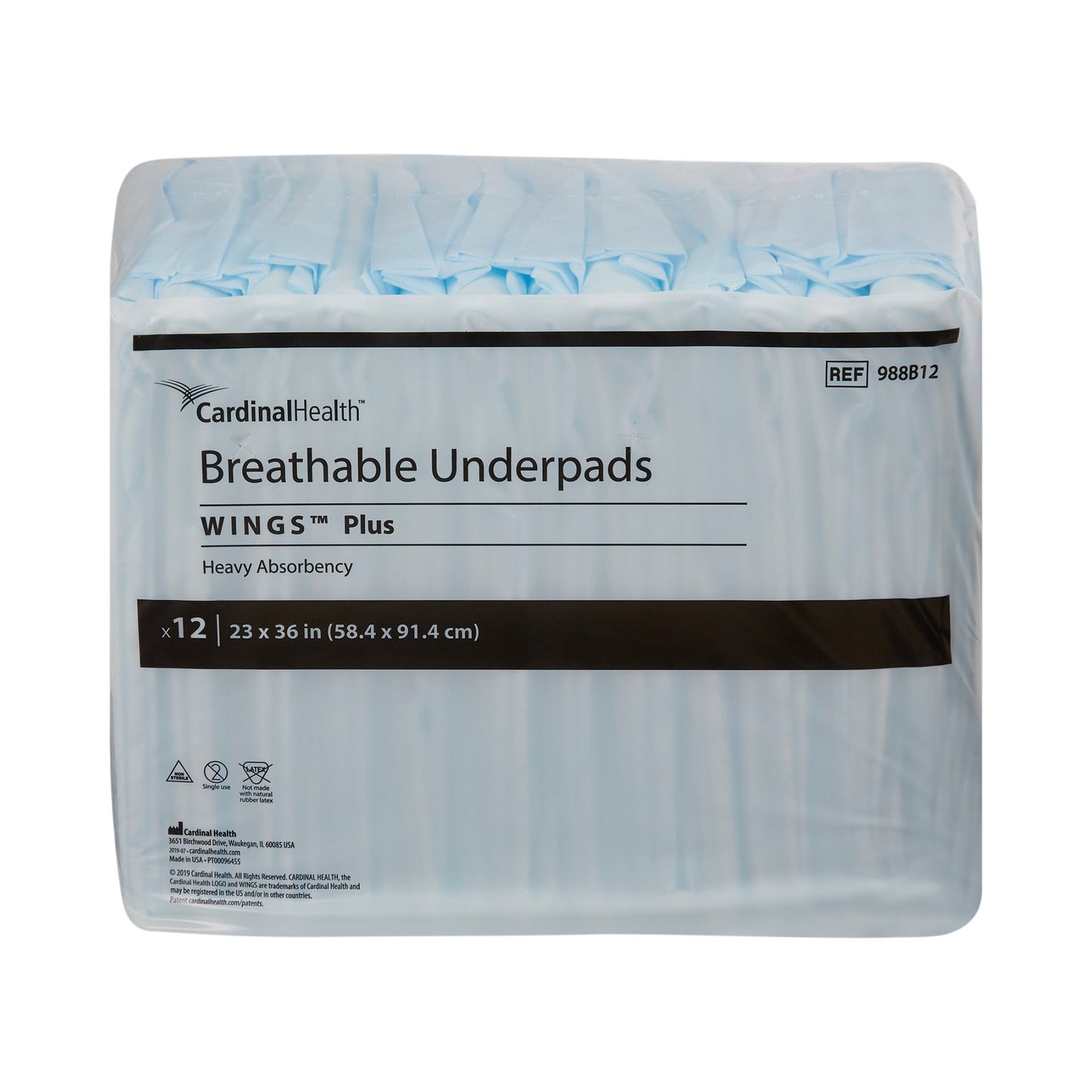 UNDERPAD, BRTHABL 23X36 (12/BG6BG/CS) KENICO