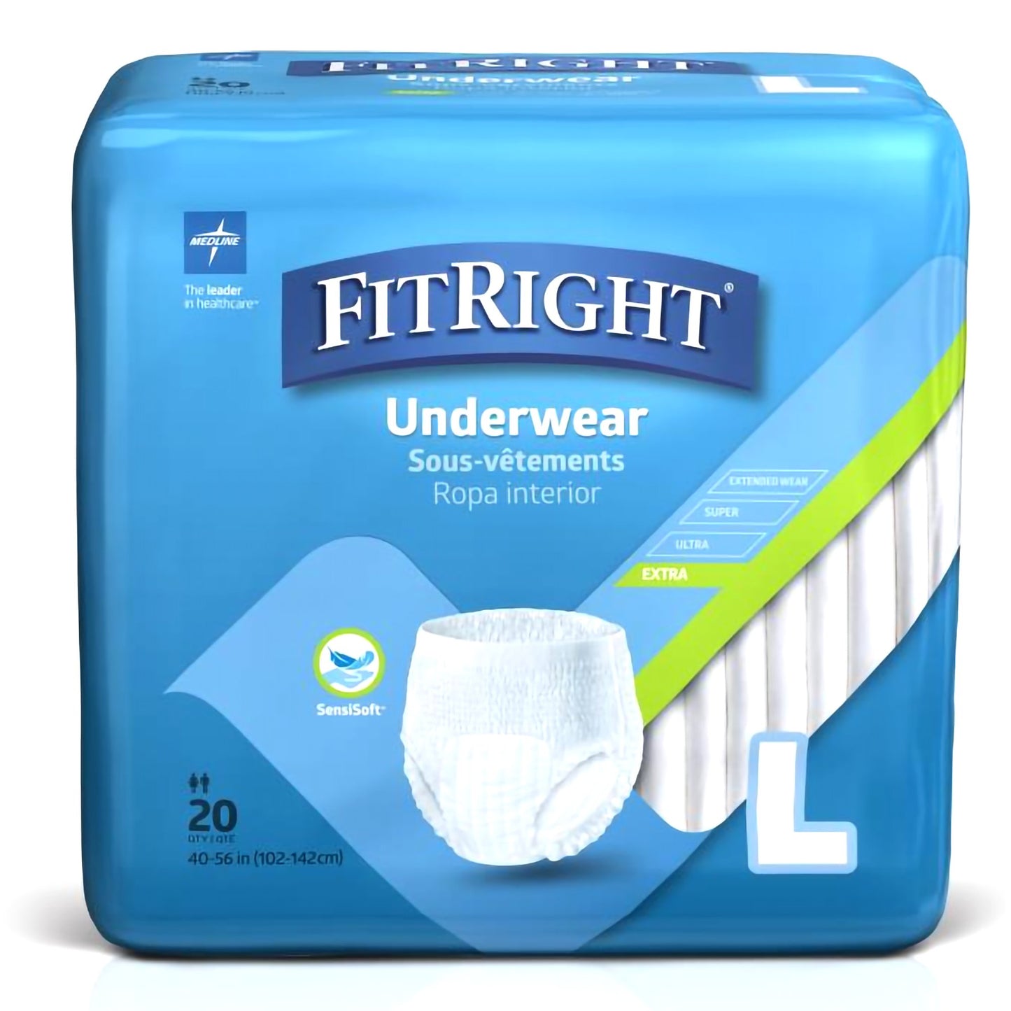 UNDERWEAR, PROT X UNSX WHT LG 40-56 (20/BG 4BG/CS)