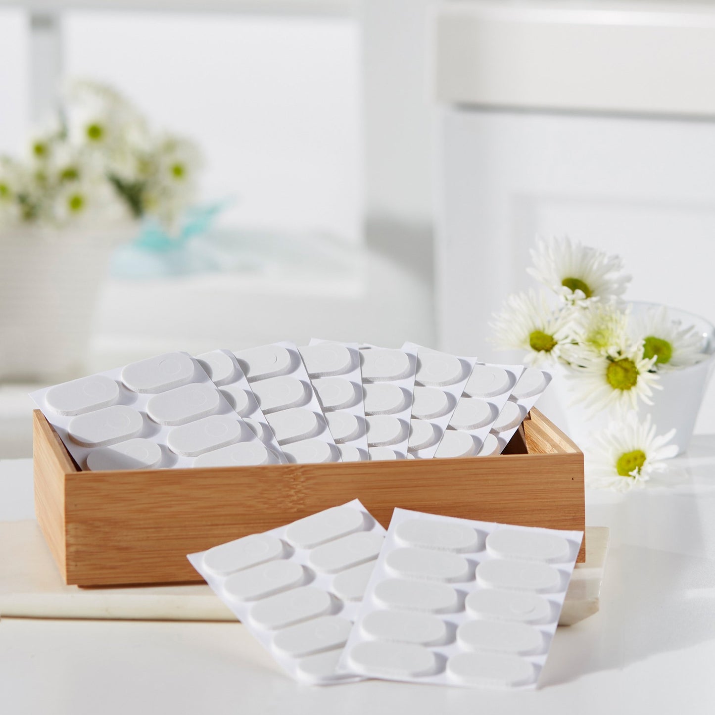 PEDI-PAD, FOAM WHT #101-A-1/8"1/8" (100/PK 10PK/CS)