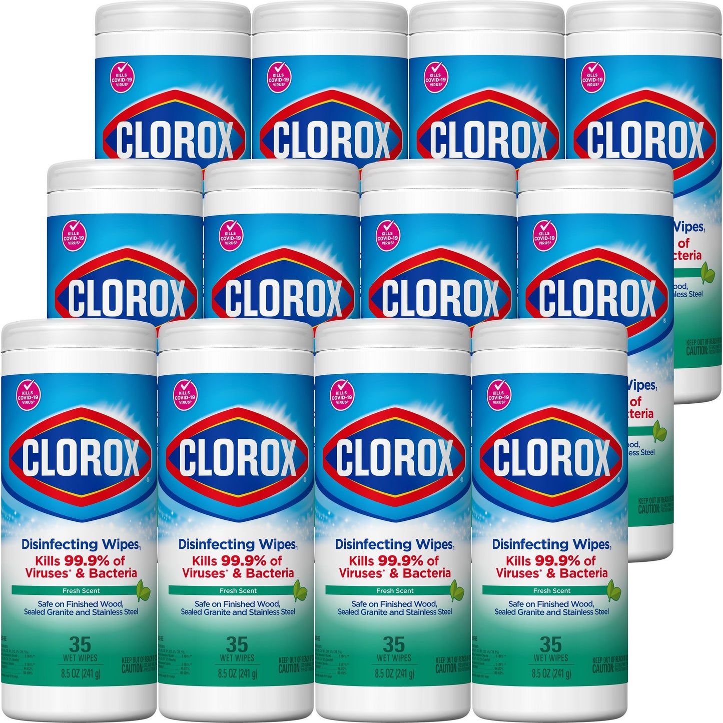 WIPE, CLOROX DISINFECTING FRESH SCNT (35/CT 12CT/C SALFLD