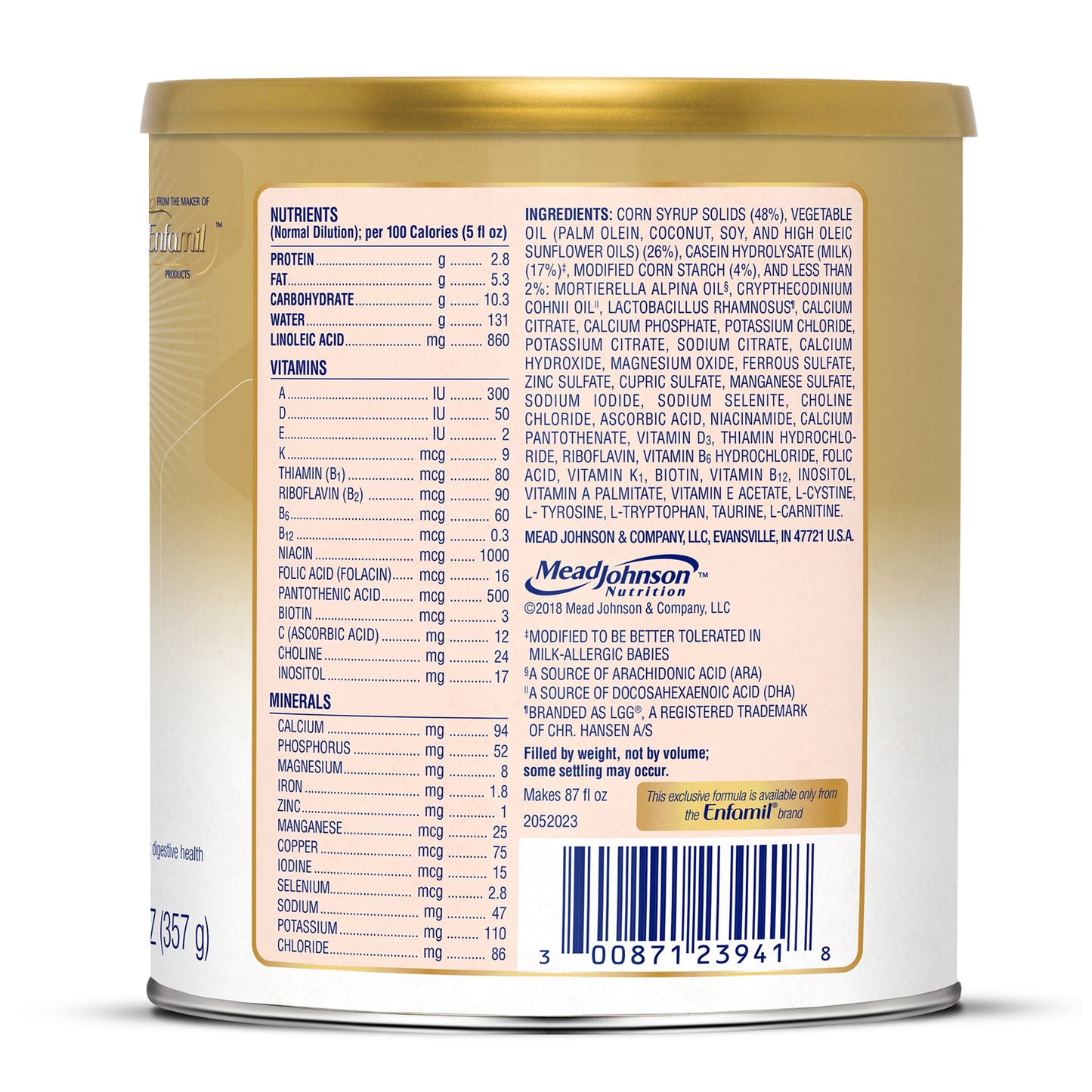 NUTRAMIGEN W/PROBIOTIC LGG, PDR 12.6OZ (6/CS)
