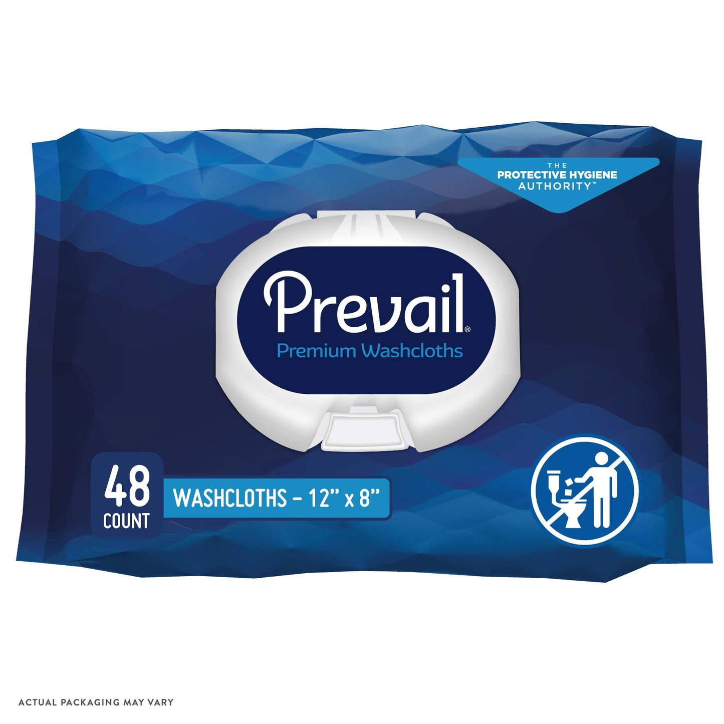 WASHCLOTH, PREVAIL SF PK DISP 12"X8" (12PK/CS)