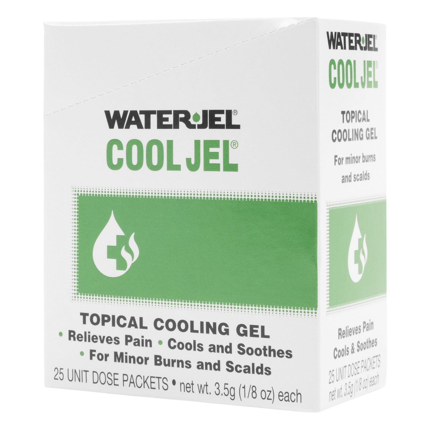 GEL, BURN WATERJEL COOL JEL 3.5GM (25/BX 24BX/CS) WTRJEL