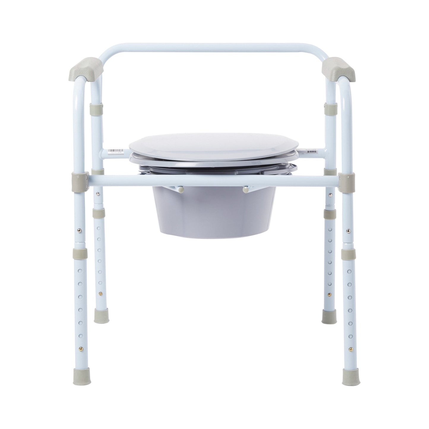 COMMODE, FOLDING STL FRAME BLU350LBS