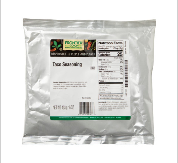 Frontier Taco Seasoning (1x1LB )