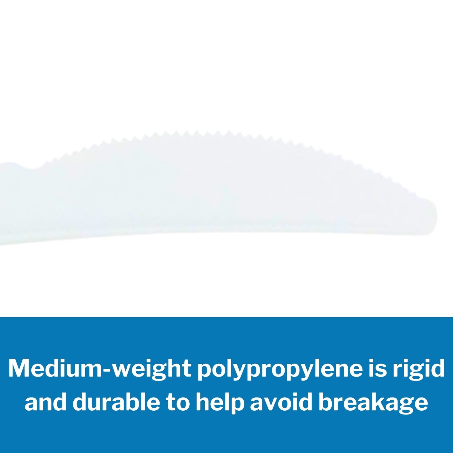 KNIFE, PLASTIC MED WGHT WHT 6.5" (1000/CS)