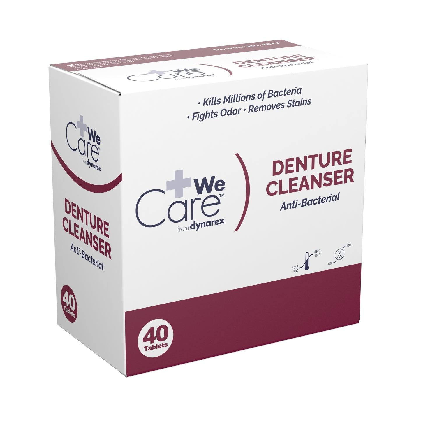 CLEANSER, DENTURE ANTIBACTERIAL TABS (40/BX 24BX/C