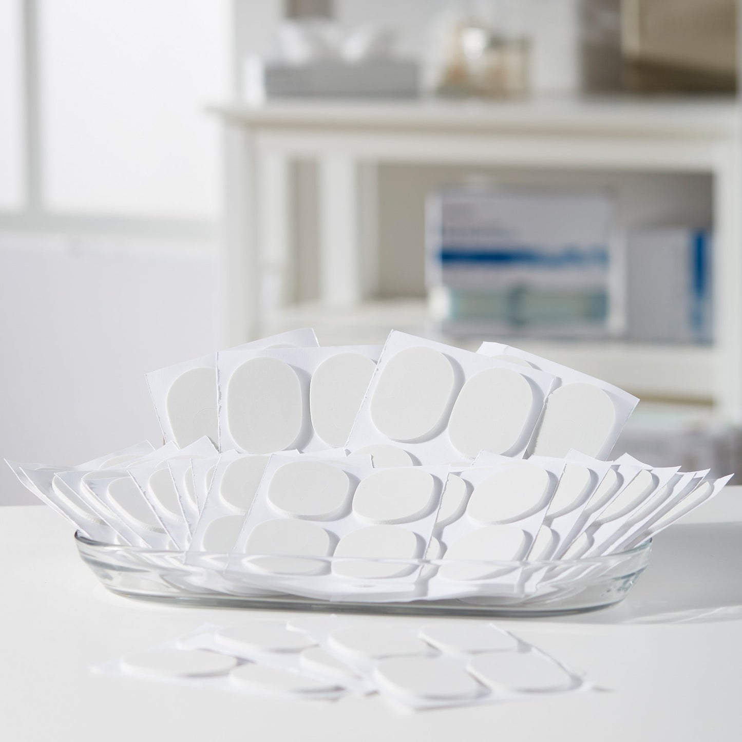 PEDI-PAD, FOAM ADH WHT #104-1//8" (100/PK 20PK/CS)