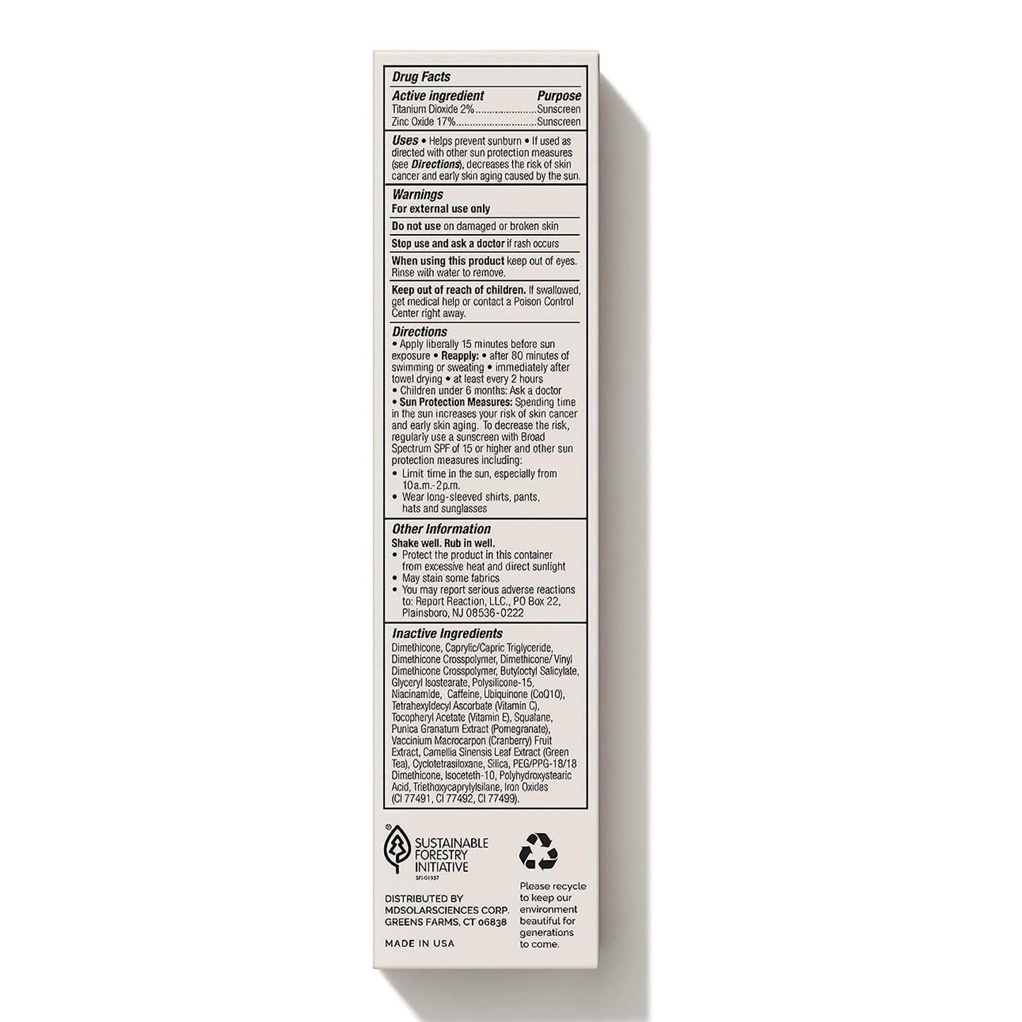 CREAM, SPF MD MINERAL BB DARK 1.23OZ (3/PK 8PK/CS)