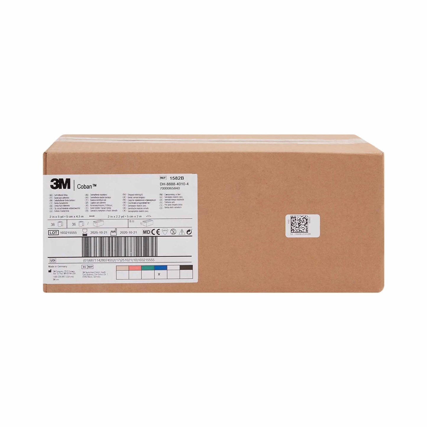 BANDAGE, COBAN ELAS BLU 2"X5YDS (36/CS)