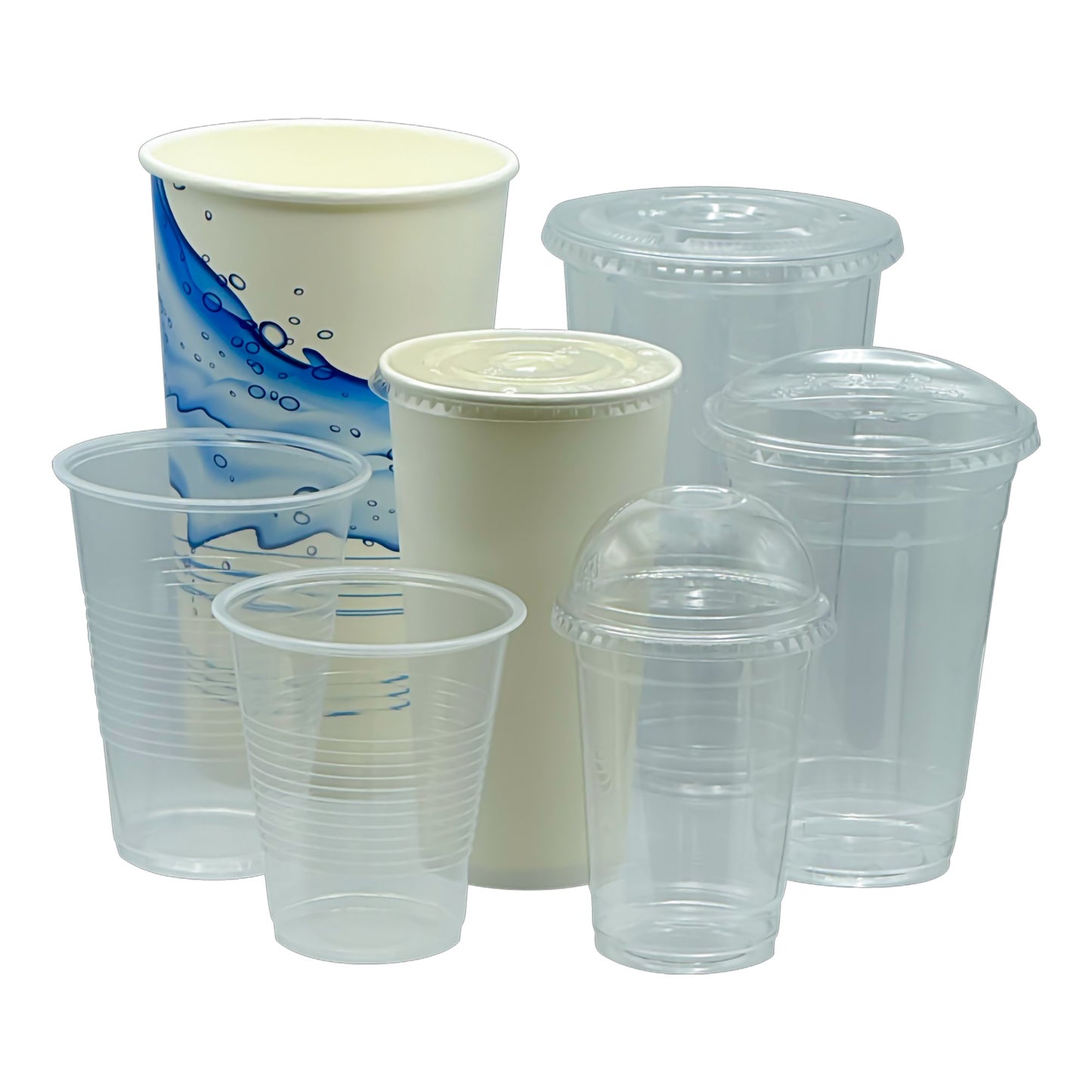 LID, FLAT W/STRAW SLOT F/PET CUPS 32OZ (50/PK 10PK/CS)