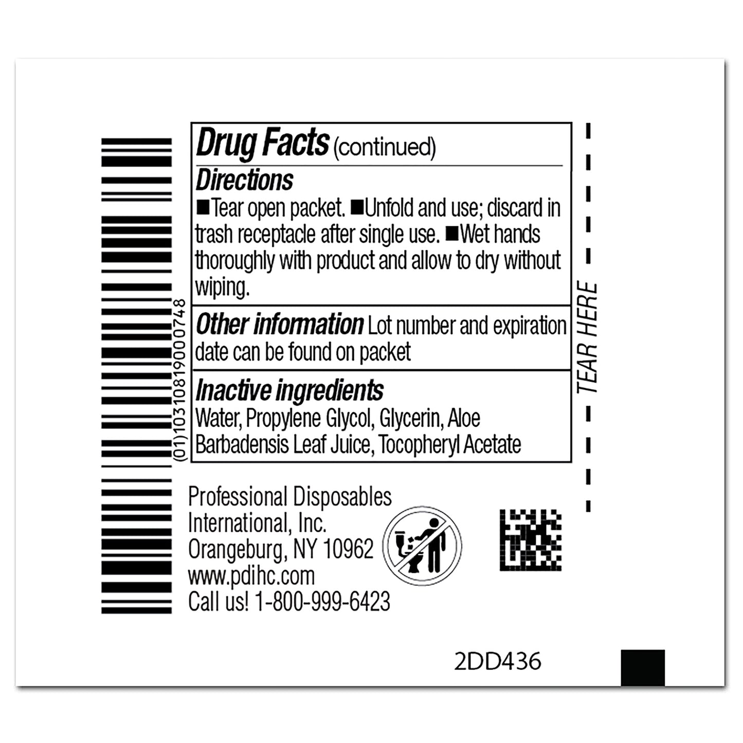 WIPE, SANI-HANDS ALC (100/PK 10BX/CS)