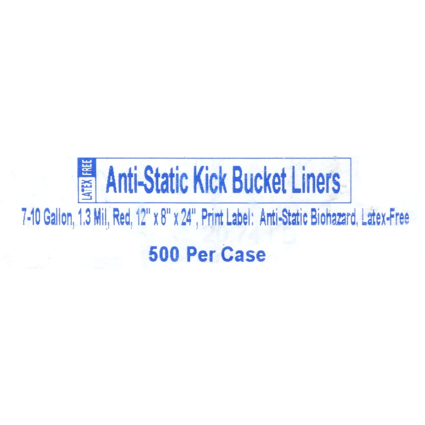 LINER, KICK BUCKET ANTISTATIC RED (500/CS) MGM03