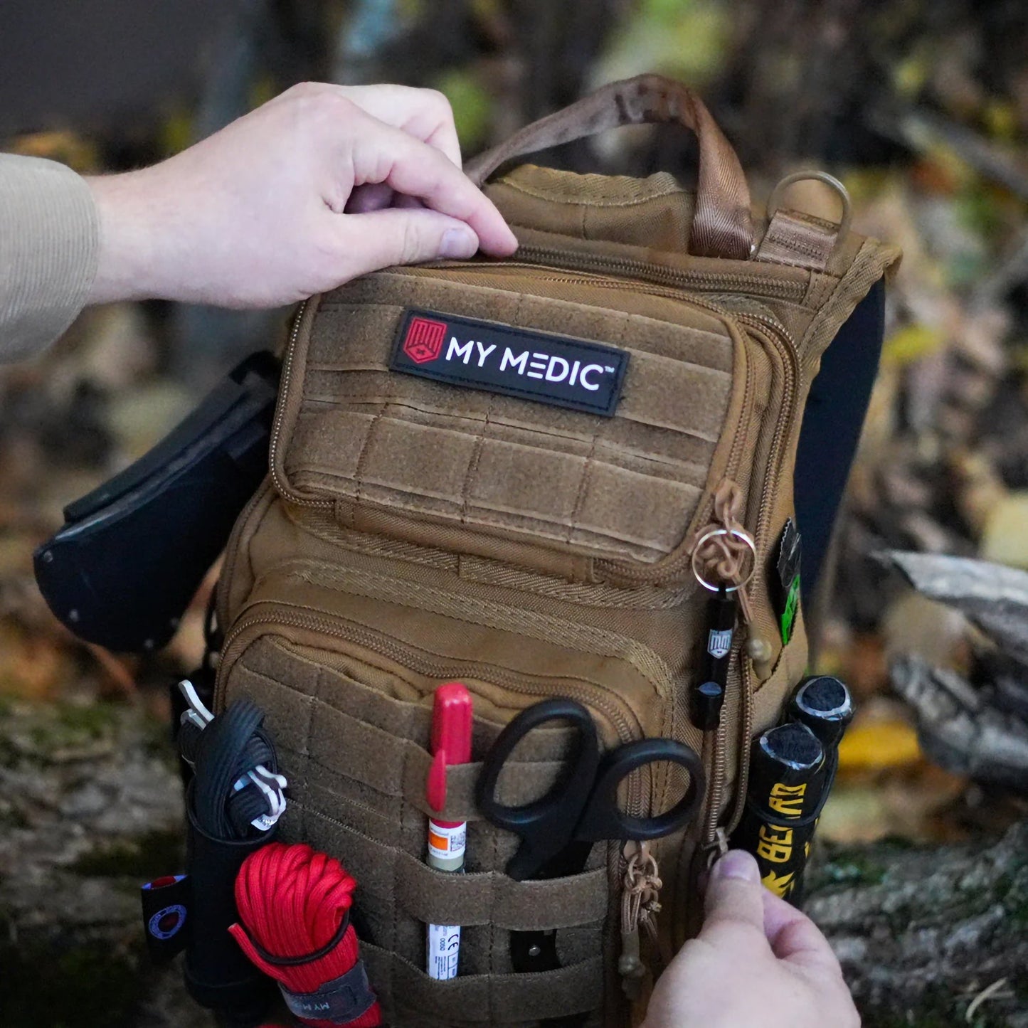 FIRST AID KIT, RECON PRO 250PCNYLON BAG RED 12.5X8.5X7.25"