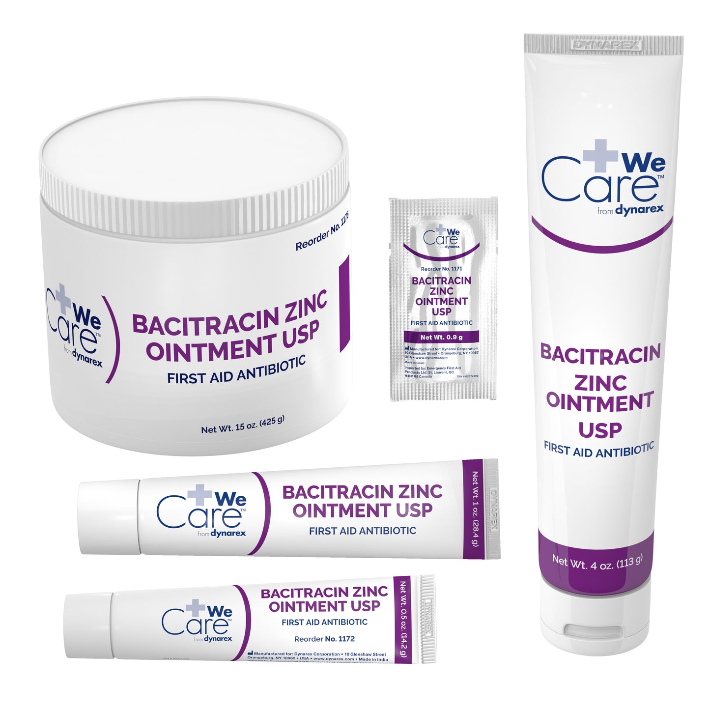 BACITRACIN+ZINC, OINT 4OZ (72/CS)