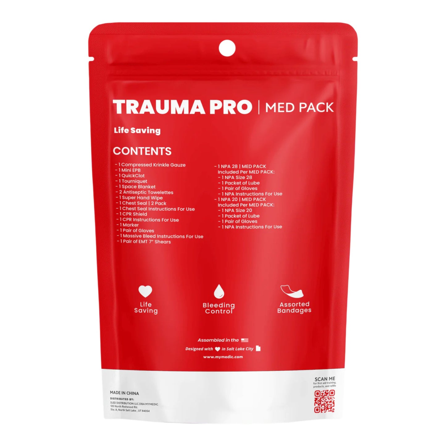 FIRST AID KIT, MEDICAL PACK F/TRAUMA PRO