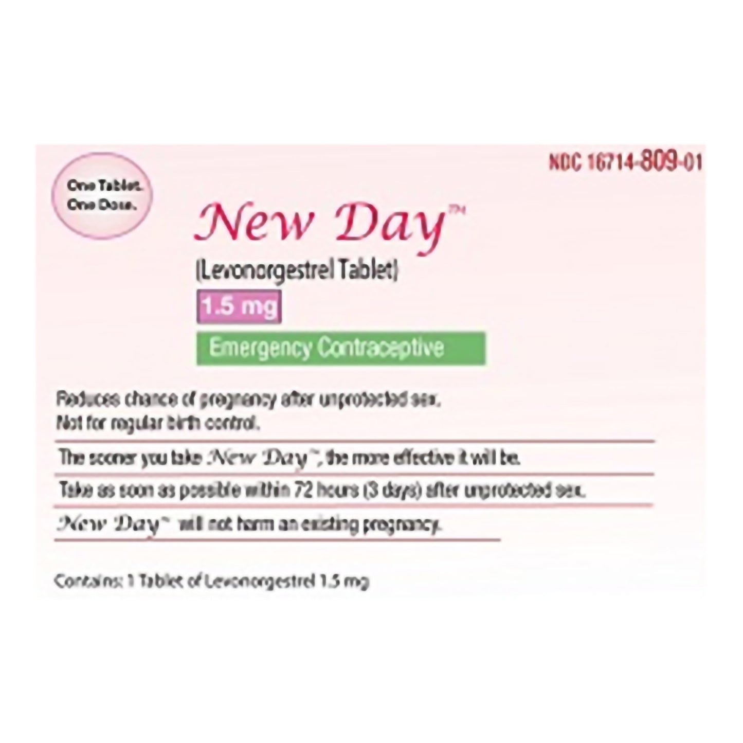 NEW DAY, TAB 1.5MG (1/BT)