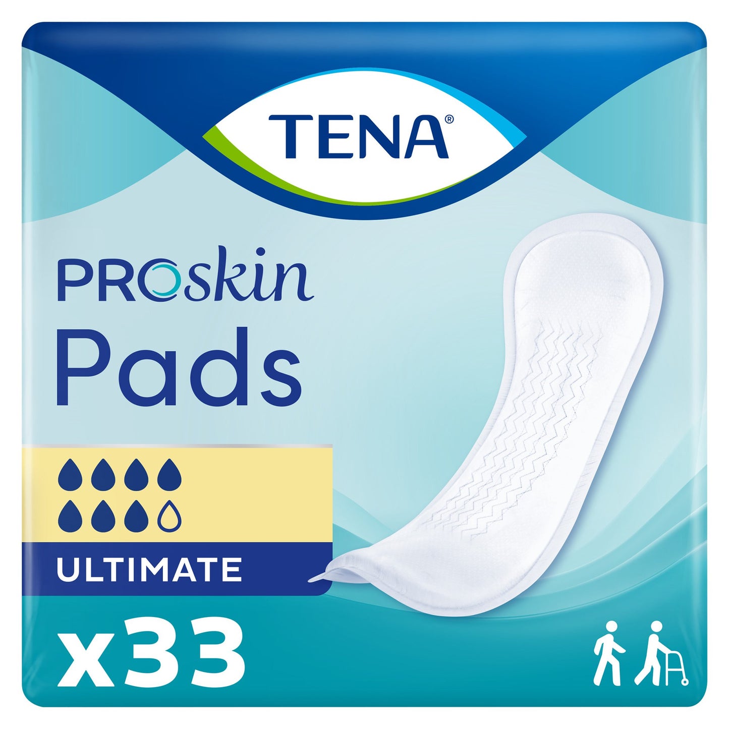 PAD, LT TENA DRY FAST CORE ADHESIVE STRIP (33/BG 3BG/CS)