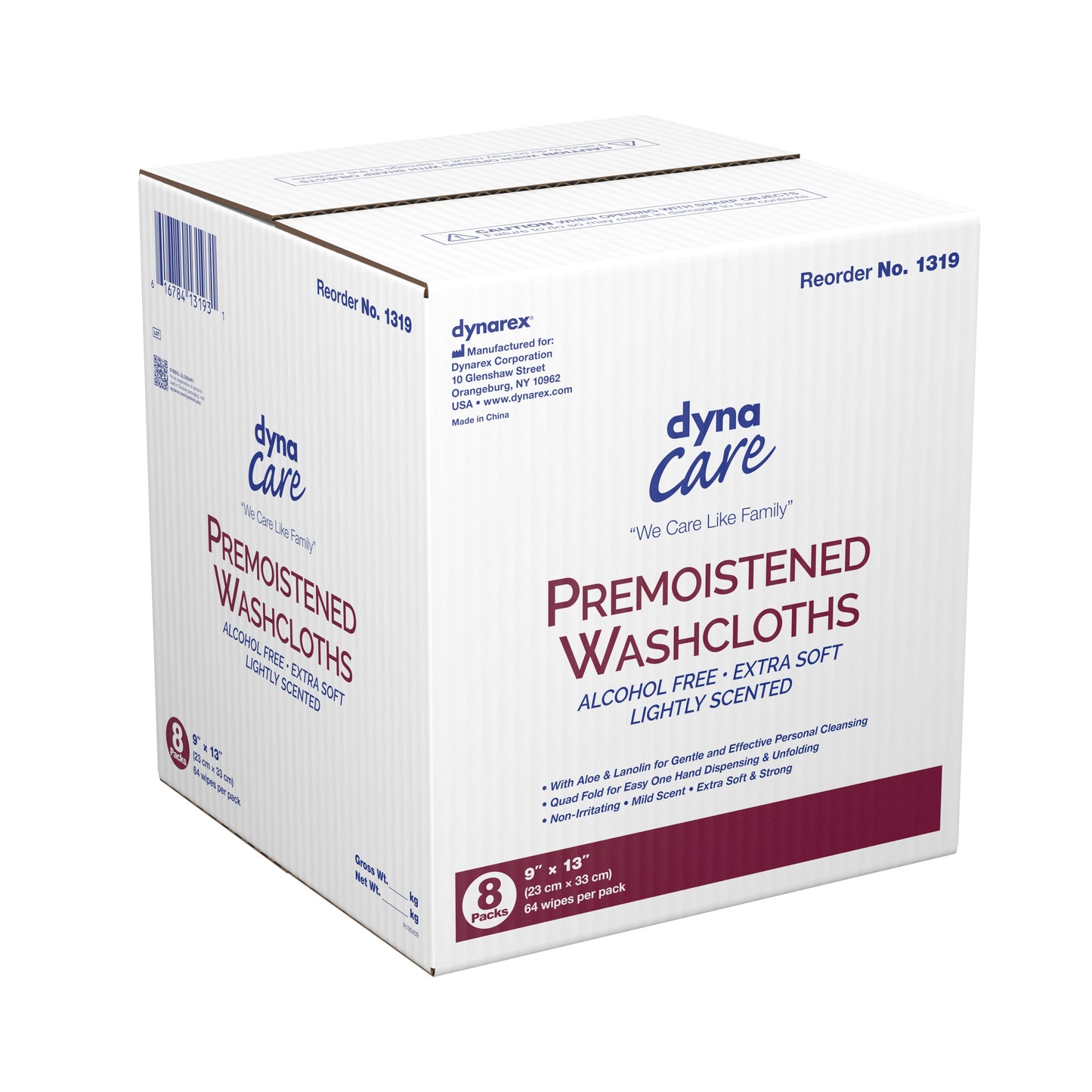 WASHCLOTH, WET CLEANSING ADLT REFILL 9X13" (64/PK 8PK/CS)