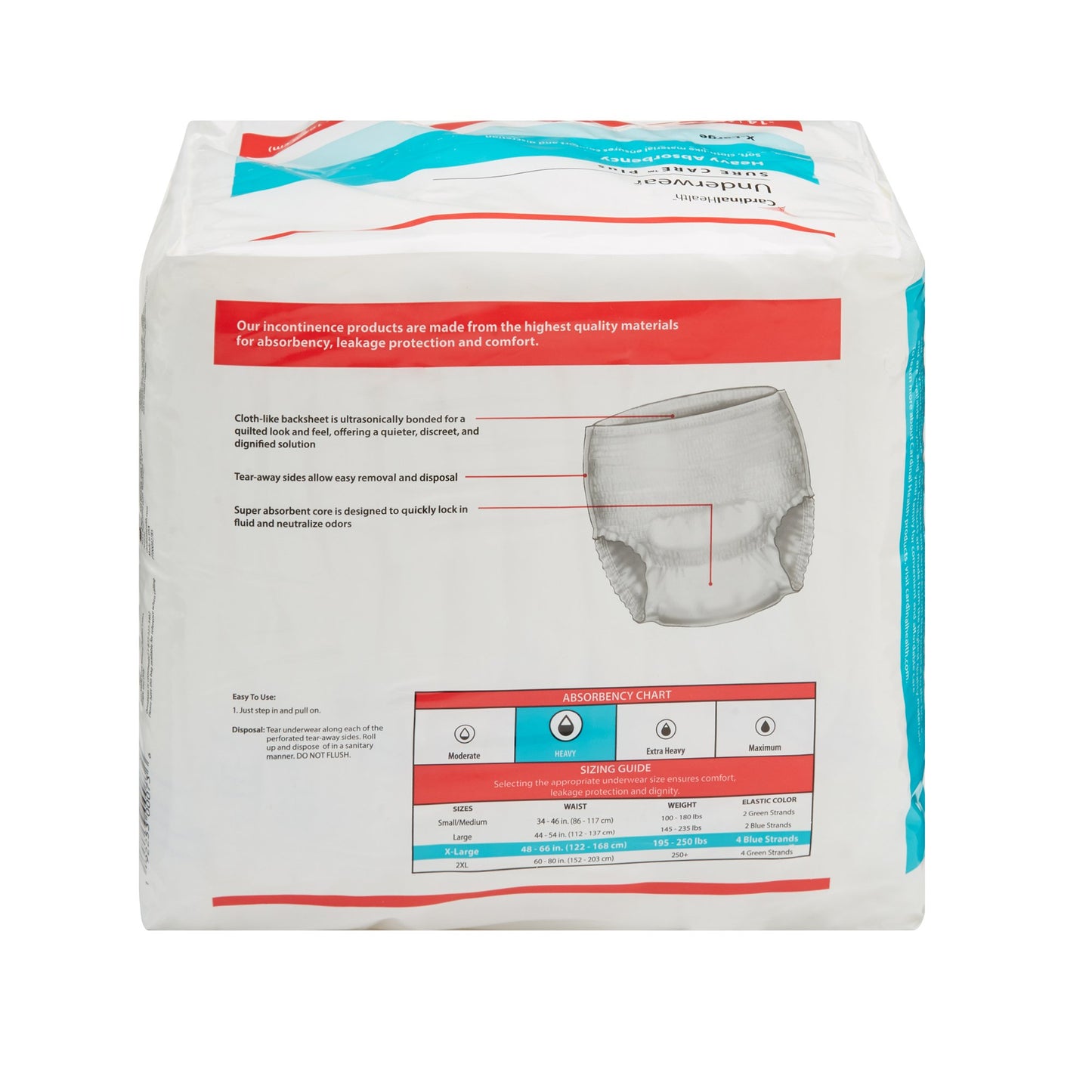 UNDERWEAR, SURECARE XLG 54"-64" (14/BG 4BG/CS) KENICO