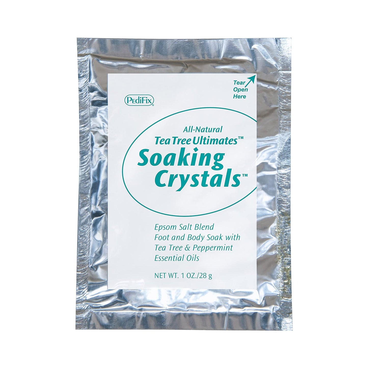 CRYSTALS, SOAKING FOOT BATH TEA TREE/SALT (6/PK)