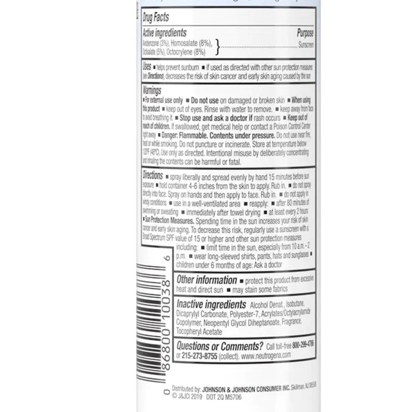 SUNSCREEN, SPR NEUTROGENA ULTRA SHEER SPF30 5OZ