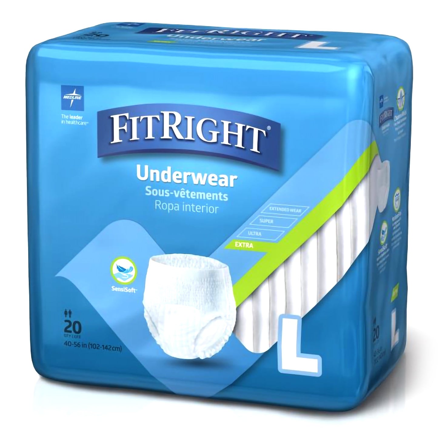 UNDERWEAR, PROT X UNSX WHT LG 40-56 (20/BG 4BG/CS)