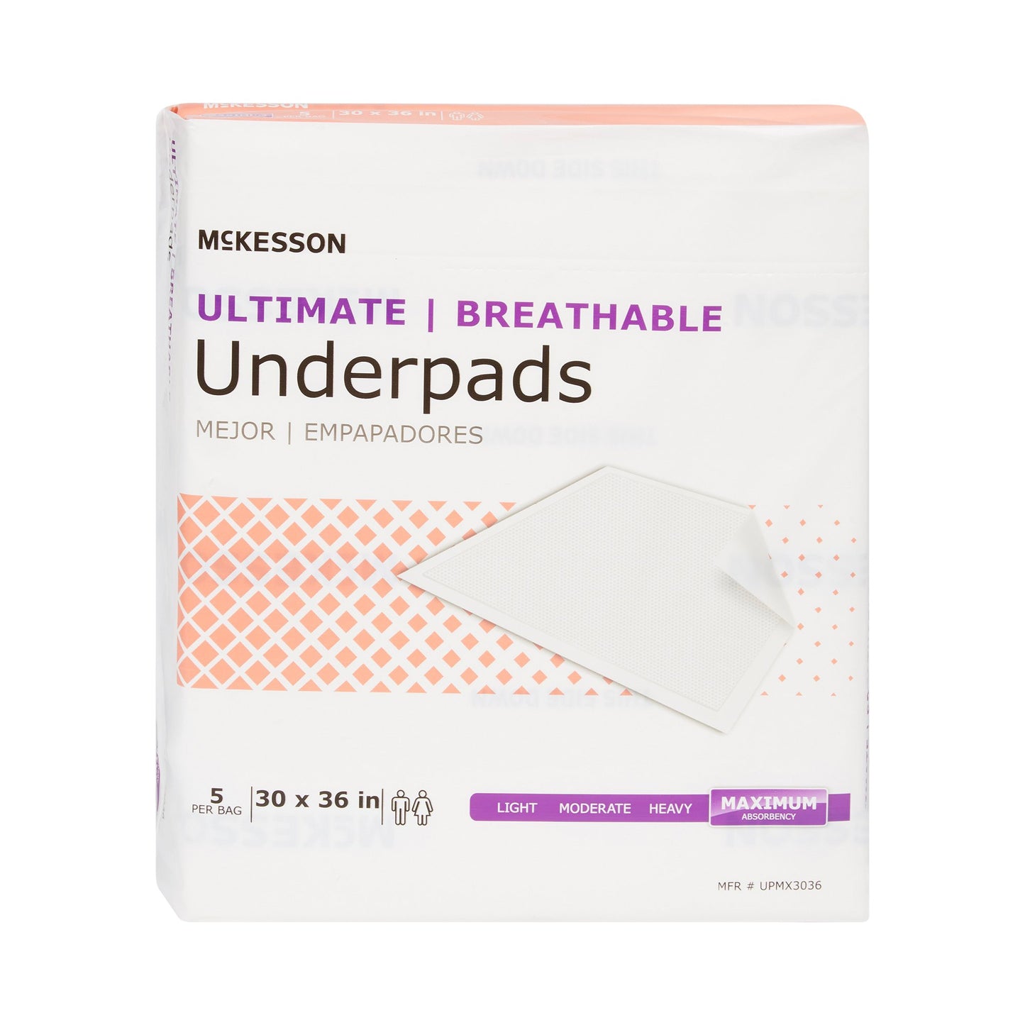 UNDERPAD, MAX ABSRB 30"X36" (5/BG 14BG/CS)