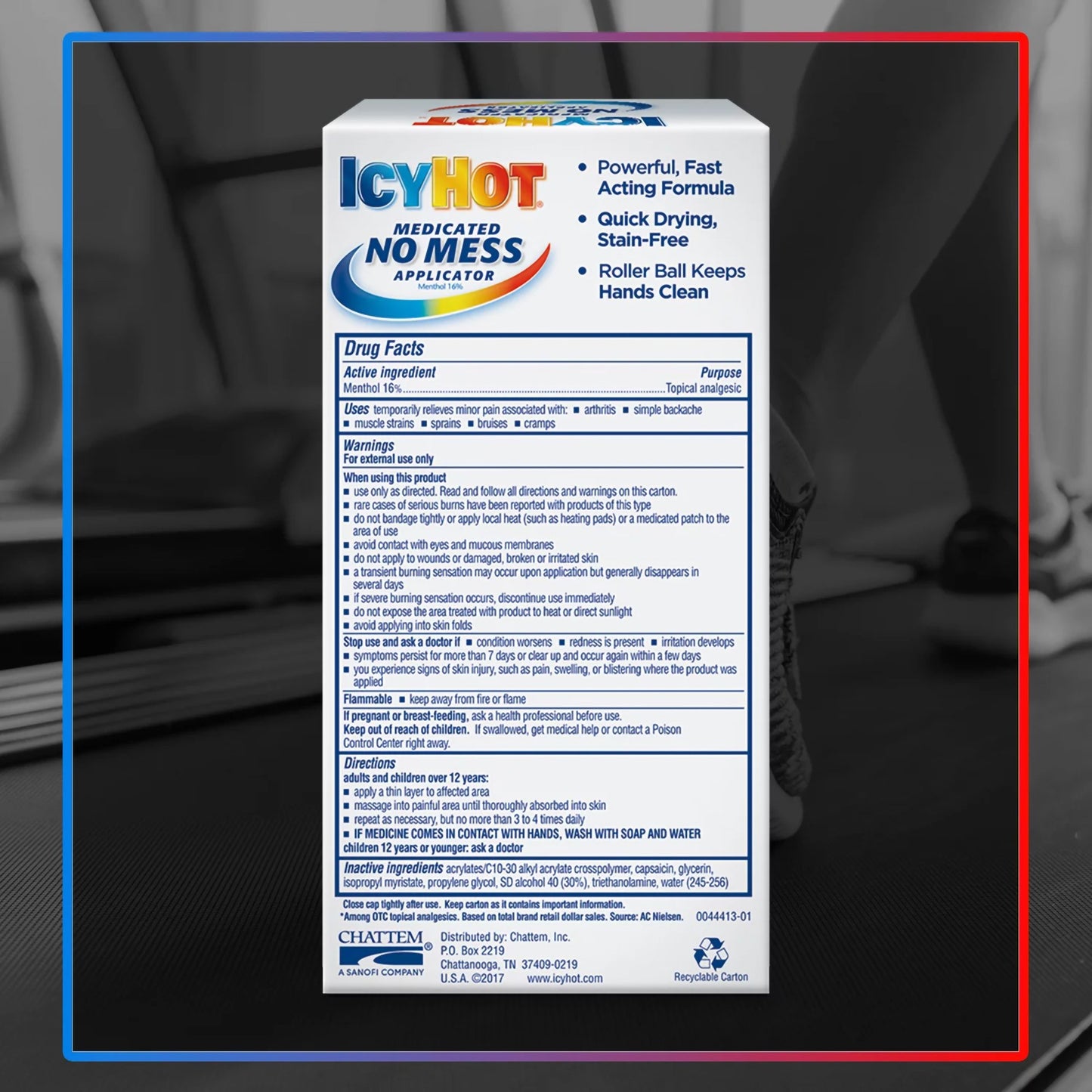 ICY HOT, APPL NO MESS PAIN RELIEF 2.5OZ