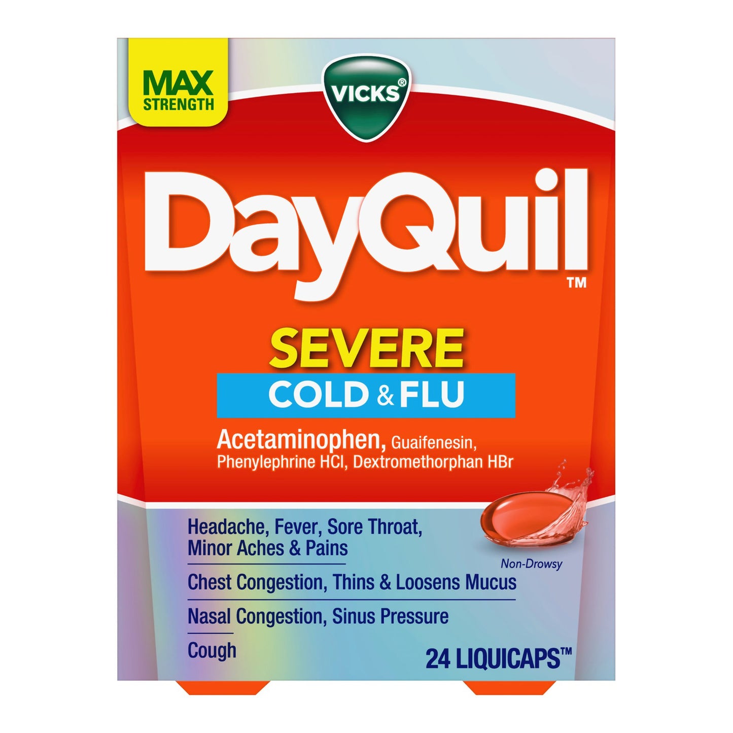 DAYQUIL, LIQ CAP VICKS SEVERE COLD & FLU (24/CT)
