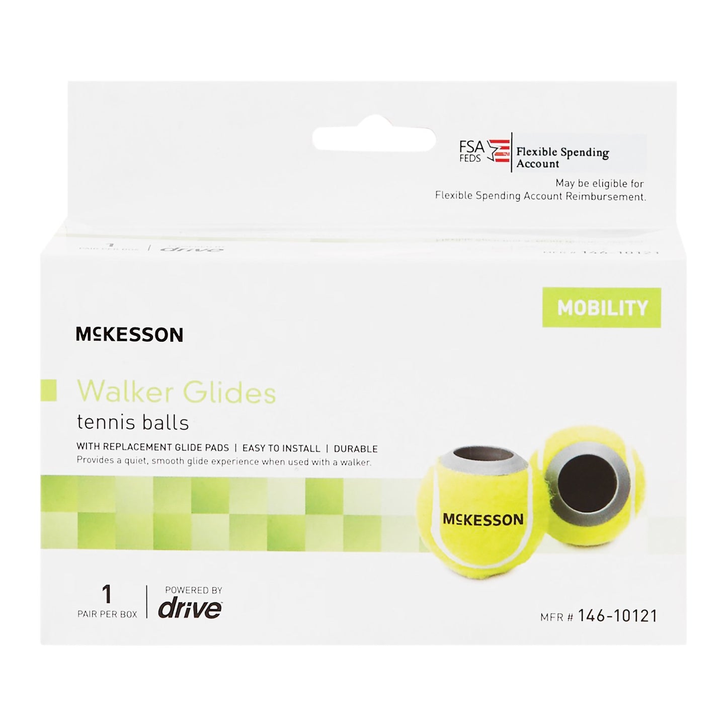 GLIDES, TENNIS BALL REPLCMNT F/WALKER (1PR/BX 10BX/CS)