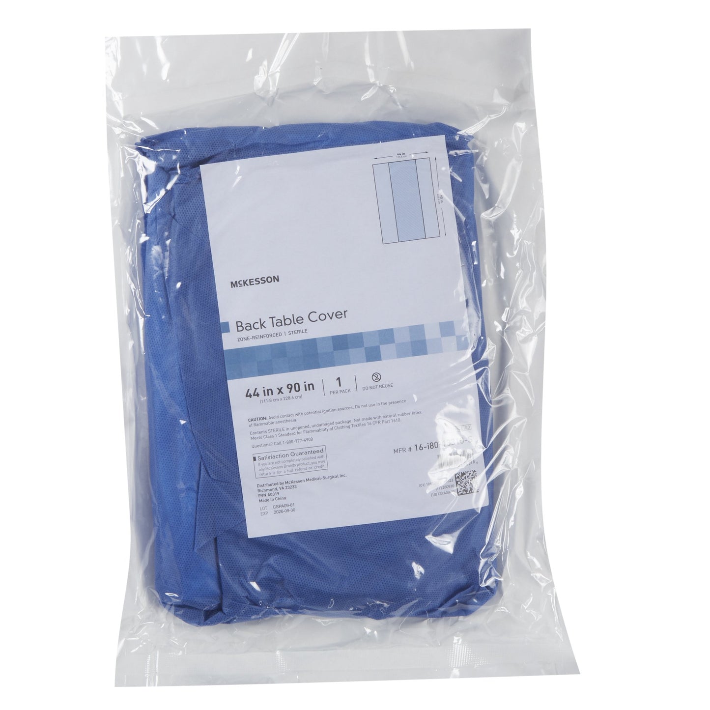 DRAPE, TABLE HYDRAGUARD ULTR-ABSRB REINF BLU 44"X90" (20/CS)